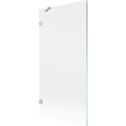 Mexen, Mexen Lunar 1 szárnyú kádparaván 90 x 150 cm, átlátszó, szálcsiszolt nikkel - 897-090-000-97-00