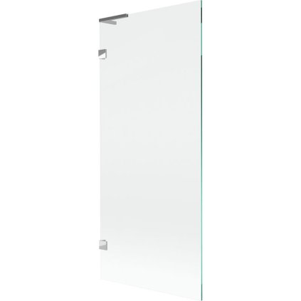 Mexen, Mexen Lunar L 1 szárnyú kádparaván 80 x 150 cm, átlátszó, króm - 897L-080-000-01-00