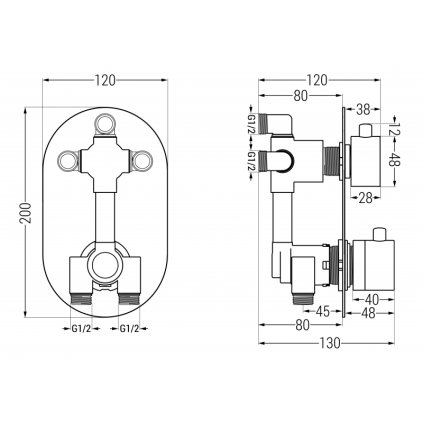 134775 5 mexen kai dr70 podomietkova vanova a sprchova suprava s dazdovou sprchou 30 cm chrom 77602dr70301 00