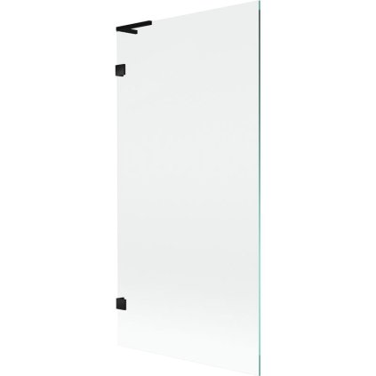 Mexen, Mexen Lunar L 1 szárnyú kádparaván 90 x 150 cm, átlátszó, fekete - 897L-090-000-70-00