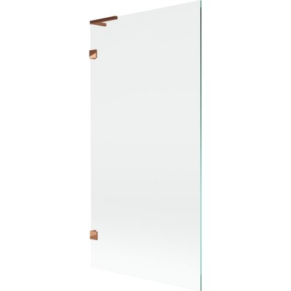 Mexen, Mexen Lunar L 1 szárnyú kádparaván 90 x 150 cm, átlátszó, rozéarany - 897L-090-000-60-00