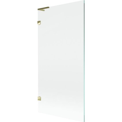 Mexen, Mexen Lunar L 1 szárnyú kádparaván 90 x 150 cm, átlátszó, arany - 897L-090-000-50-00