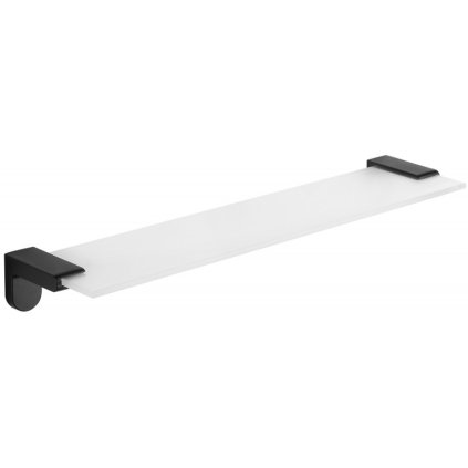 Mexen Lea fürdőszoba üvegpolc, fekete, 7026037-70