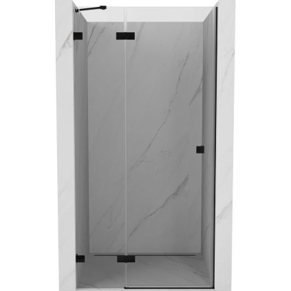 Mexen, Mexen Lunar balra nyíló zuhanyajtó 90 cm, átlátszó, fekete - 834-090-000-70-00-L