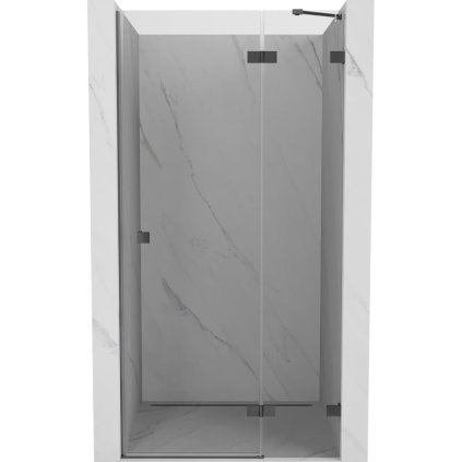 Mexen, Mexen Lunar jobbos zsanéros zuhanyajtó 85 cm, átlátszó, vörösöntvény - 834-085-000-95-00-P
