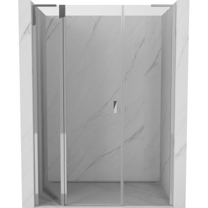 606670 mexen mexen mist l vyklopne sprchove dvere 140 cm transparentne chrom 8a4l 140 001 01 00