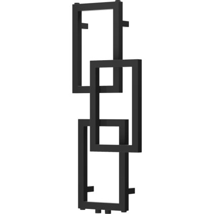 Mexen Grid, dekoratív fürdőszobai radiátor 870 x 360 mm, 209 W, fekete, W215-0870-360-00-70