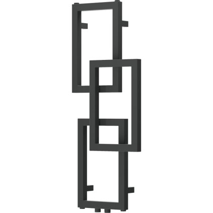 Mexen Grid, dekoratív fürdőszobai radiátor 870 x 360 mm, 209 W, grafit, W215-0870-360-00-66