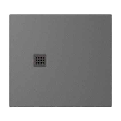 Öntött márványból készült Polysan, TRENECA zuhanytálca 100x90cm méretállítási lehetőséggel, szürke matt, 84306.31