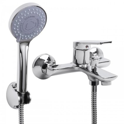 Erga Natali, fali kádcsaptelep kézizuhannyal, króm, ERG-YKA-BW.NATALI-CHR