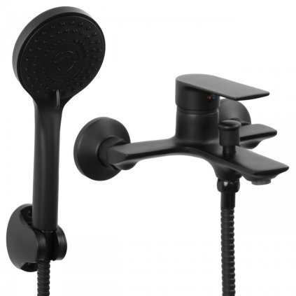 Erga Remi, fali kádcsaptelep kézizuhannyal, matt fekete, ERG-YKA-BW.REMI-BLK