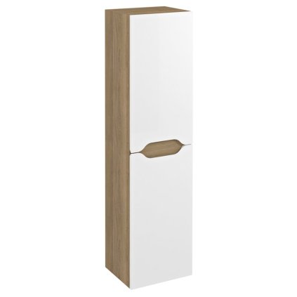 Sapho, WAVE magas szekrény 35x140x30cm, bal/jobb, fehér/cuneo tölgy, WA245-3025