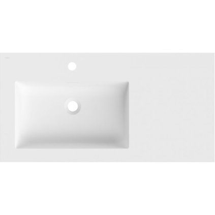 Mexen Otis, beépített mosdó 91 x 46,5 cm, bal oldali, matt fehér, 25189001L