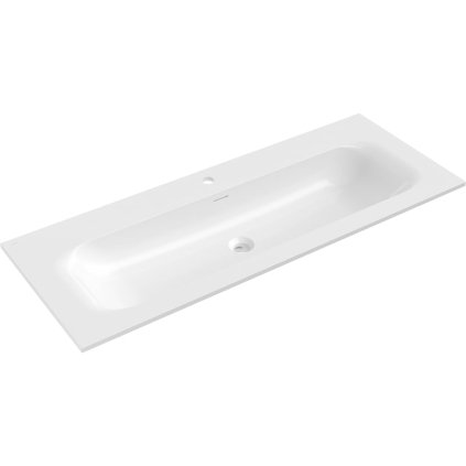 Mexen Vela, beépített mosdó 121 x 46,5 cm, fényes fehér, 25231200