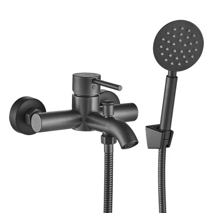 Kuchinox Noia, fali kádcsaptelep kézi zuhanyszettel, grafit, LAV-BNK_911D