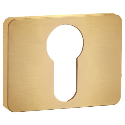 Kuchinox, kilincsrozetta cilinderbetétnek való furattal, matt arany, LAV-LK7_G02A