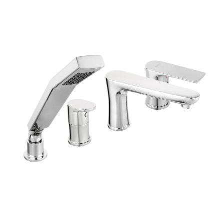 Novaservis, Kád csaptelep 4 lyukú ALGEO SQUARE króm, BAQ11A