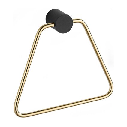 Mexen kiegészítők, Aron törölközőtartó, fekete / arany, 7088132-57