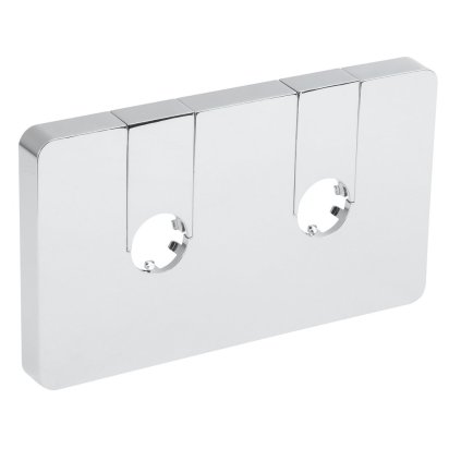 Aqualine, Q-START takarórozetta központi csatlakozáshoz, műanyag, króm, QS515C