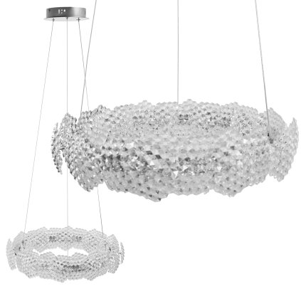 Toollight, LED függeszték 57cm, 36W, 4000K, MS017-CP, króm, OSW-09629