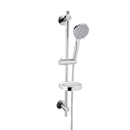 Invena Milos, zuhanyoszlop tapadókorongokkal 70 cm, 3 funkciós zuhanyfejjel, króm, INV-AU-21-P01-L