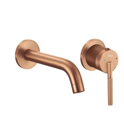 Rea Argon, falsík alatti mosdócsaptelep + BOX rögzítőrendszer, matt réz, REA-B2093