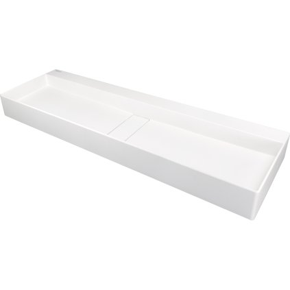 Deante Blur, gránit asztali mosdó 1200x400x120 mm, fehér, DEA-CQB_AU2S