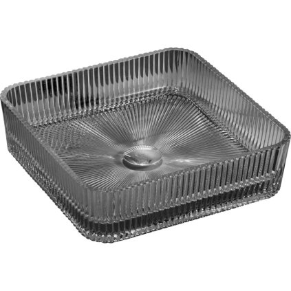 Mexen Nira, üveg pultra szerelhető mosdó 39 × 39 cm, fekete, 24203970