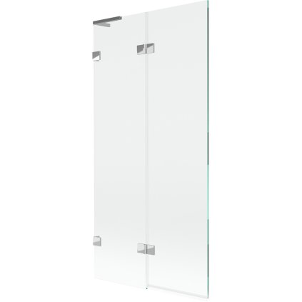 Mexen Lunar L, kétszárnyú kádparaván bal oldali 90 x 150 cm, átlátszó üveg, króm, 897L-090-100-01-00-L