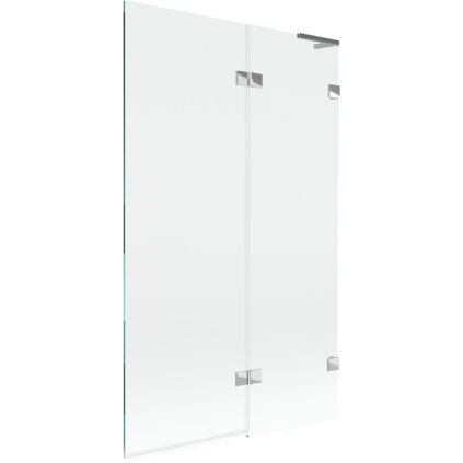 Mexen Lunar L, kétszárnyú kádparaván jobb oldali 110 x 150 cm, átlátszó üveg, króm, 897L-110-100-01-00-P