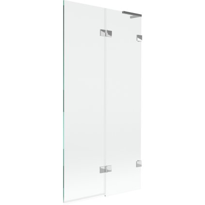 Mexen Lunar L, kétszárnyú kádparaván jobb oldali 90 x 150 cm, átlátszó üveg, króm, 897L-090-100-01-00-P