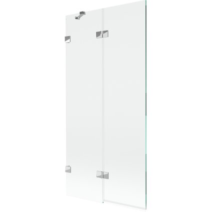 Mexen Lunar, kétszárnyú kádparaván bal oldali 90 x 150 cm, átlátszó üveg, króm, 897-090-100-01-00-L