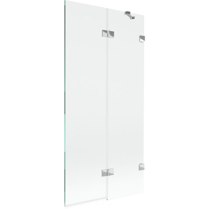 Mexen Lunar, kétszárnyú kádparaván jobb oldali 90 x 150 cm, átlátszó üveg, króm, 897-090-100-01-00-P
