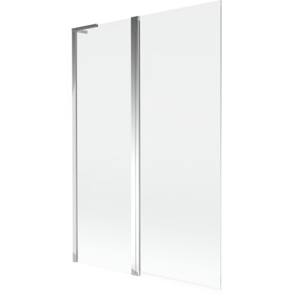Mexen Mist L, kétszárnyú kádparaván 120 x 150 cm, átlátszó üveg, króm profil, 8A9L-120-011-01-00