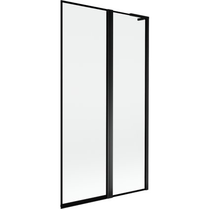 Mexen Mist L, kétszárnyú kádparaván, jobb oldali 100 x 150 cm, fekete keret, fekete - 8A9L-100-011-70-70-P