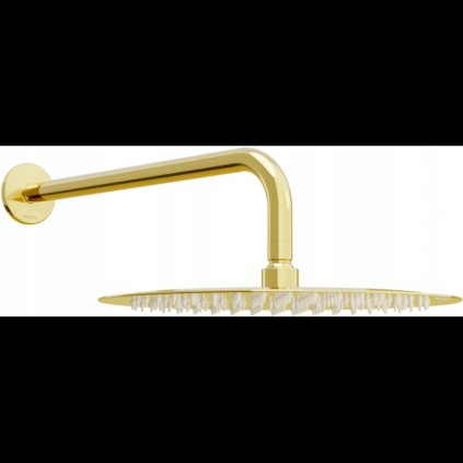Mexen Slim esőfej 30 cm zuhanykarral 40 cm, arany, 79230211-50