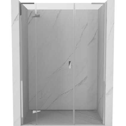 Mexen Mist-H L, 1 szárnyú zuhanyajtó bal oldali 155 cm, átlátszó üveg, króm profil, 8A5L-155-001-01-00-L