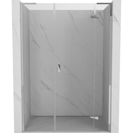 Mexen Mist-H L, egyszárnyú zuhanyajtó jobb oldali 120 cm, átlátszó üveg, króm profil, 8A5L-120-001-01-00-P
