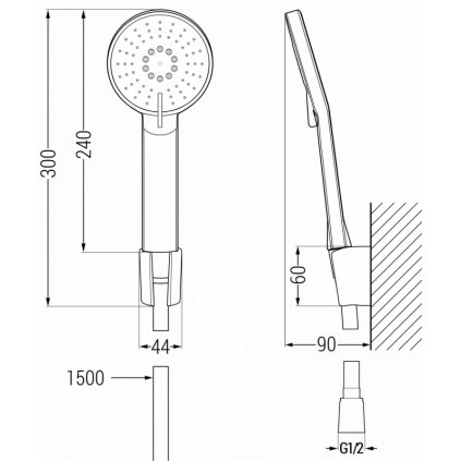 124212 mexen zero r40 vanova bateria so sprchovym setom chromova 7113r40 00