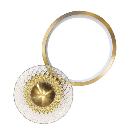 Toollight, LED fali lámpa 12W, 3000K, 500lm, LHJ071-W, matt arany, OSW-50054