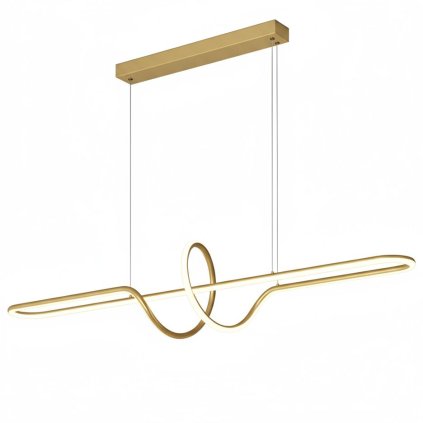 Toolight, LED függeszték 118cm, 36W, 3000K, 3500lm, LHJ038-CP, matt arany, OSW-50049