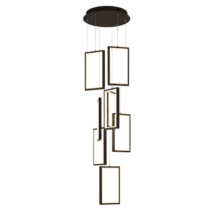 Toollight, LED függeszték 18W, 3000K, 1500lm, LHJ089-7CP, fekete, OSW-50064