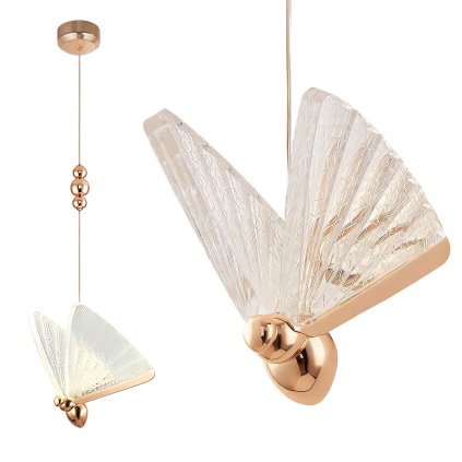 Toollight, LED függeszték 5W, 3000K, 1000lm, LHJ105-1CP, rozéarany, OSW-50069