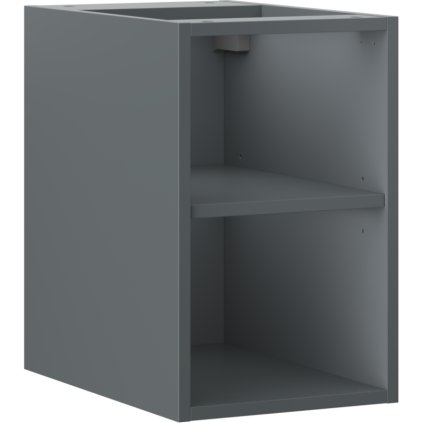 Mexen Box-A, nyitott szekrény polccal 30 cm, grafit matt, 91AX2-0300-470-0-66
