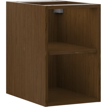 Mexen Box-A, nyitott szekrény polccal 30 cm, diófa, 91AX2-0300-470-0-86