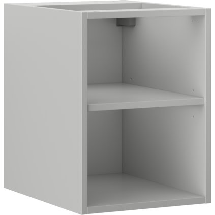 Mexen Box-A, nyitott szekrény polccal 35 cm, matt szürke, 91AX2-0350-470-0-62