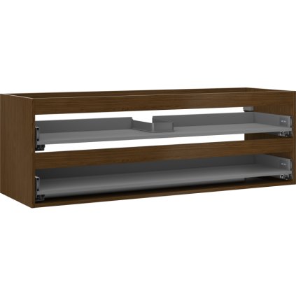 Mexen Box-A, fali szekrény 140 cm, 2 fiók, diófa, 91AX0-1400-470-2-86