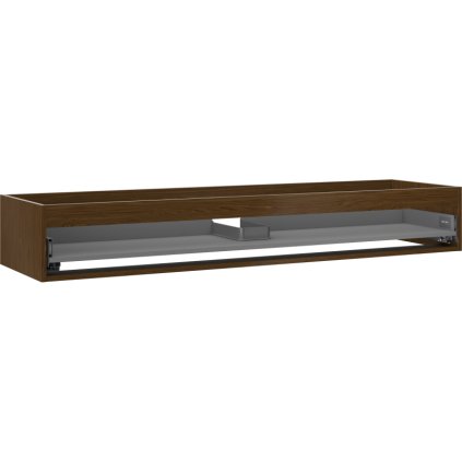 Mexen Box-A, fali szekrény 160 cm, 1 fiók, diófa, 91AX0-1600-235-1-86