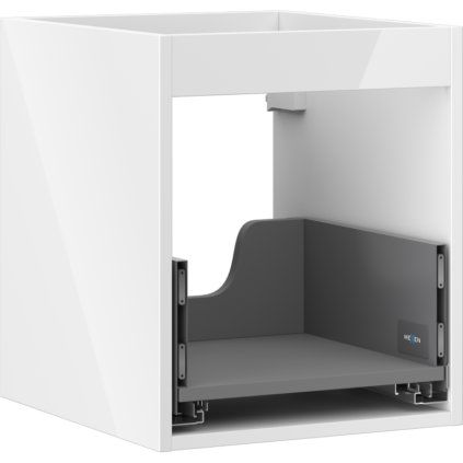 Mexen Box-A, fali szekrény 40 cm, 1 fiók, fényes fehér, 91AX0-0400-470-1-00