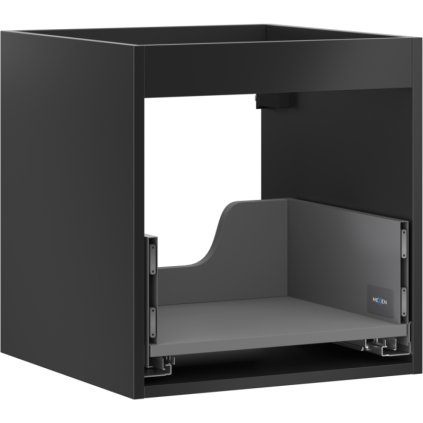 Mexen Box-A, fali szekrény 45 cm, 1 fiók, matt fekete, 91AX0-0450-470-1-71